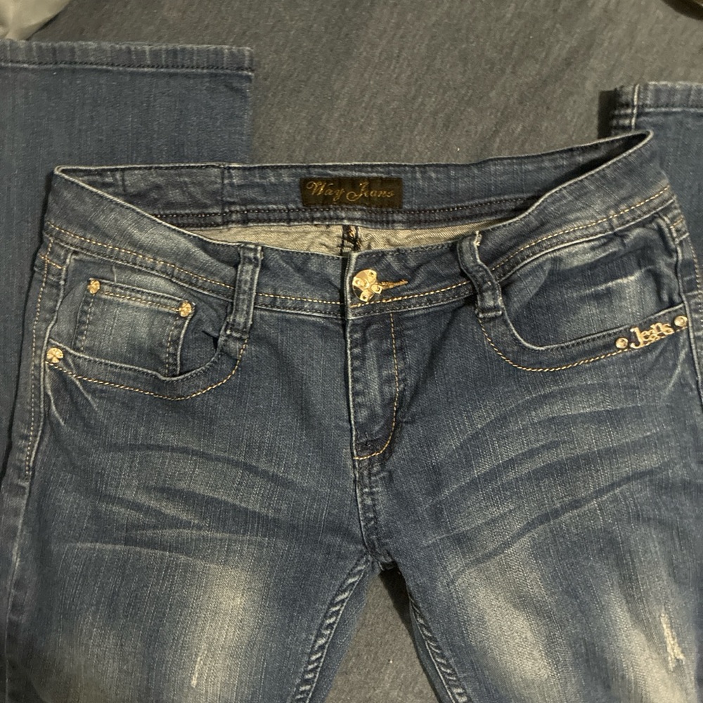 Women's Boot Cut “WAY JEANS” low waisted